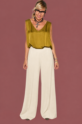 Pantalone palazzo fluido Deja Vu