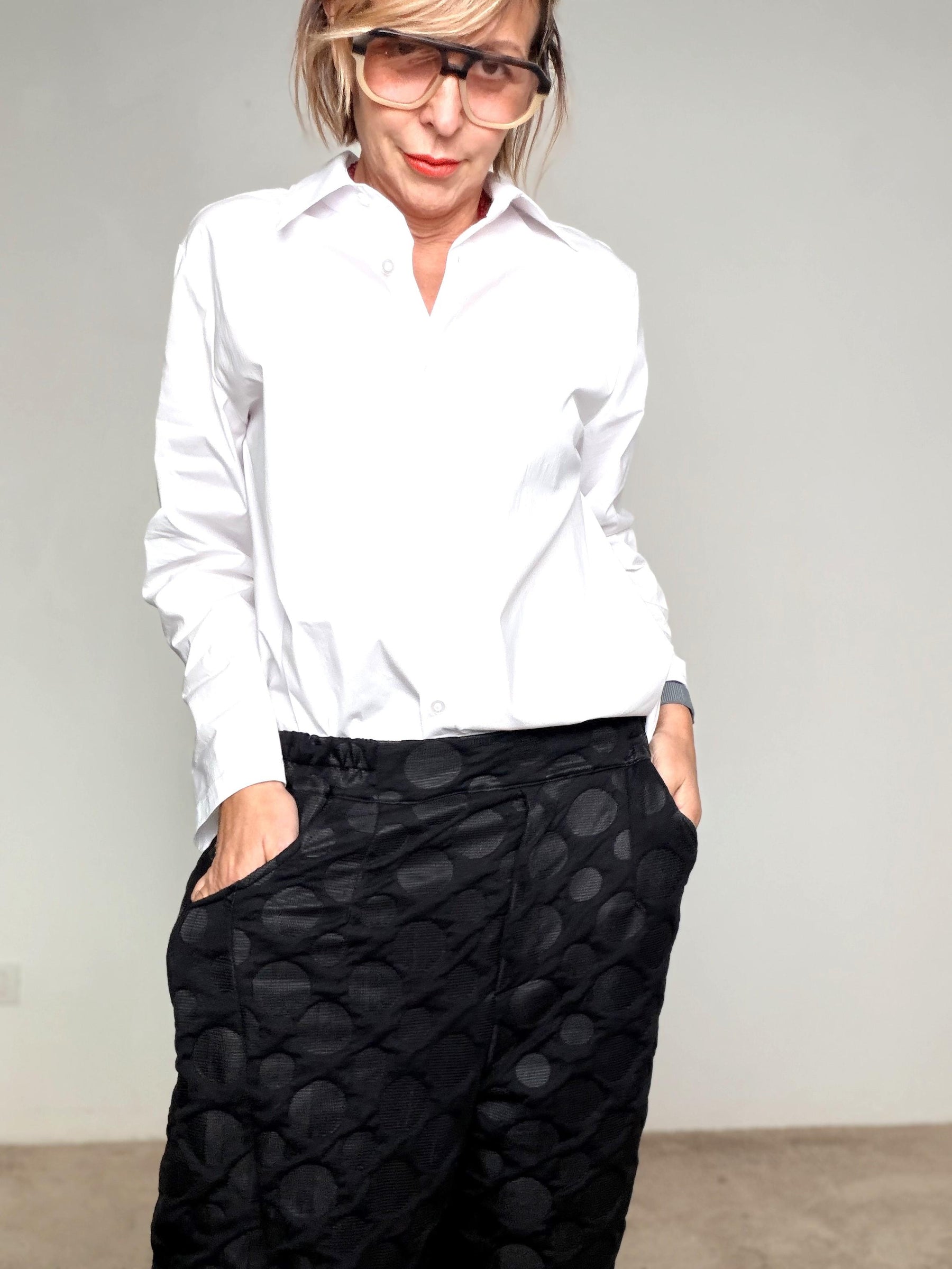 FEMALE - Pantalone  Bubble 6569/ NERO FEMALE 