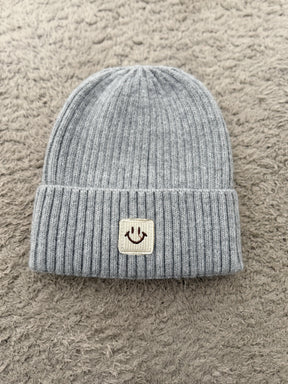 SUSY MIX - : Cappello Beanie Smile in Maglia HAT0914/ GRIGIO PERLA SUSY MIX 