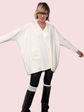 SUSY STAR - Maglia over con tasca CREMA ST78407/ CREMA SUSY STAR 