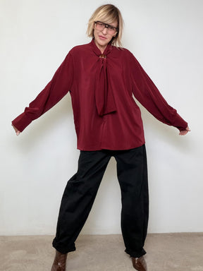 SUSY STAR - Camicia con Nodo Frontale VINO STLS1037/ VINO SUSY STAR 