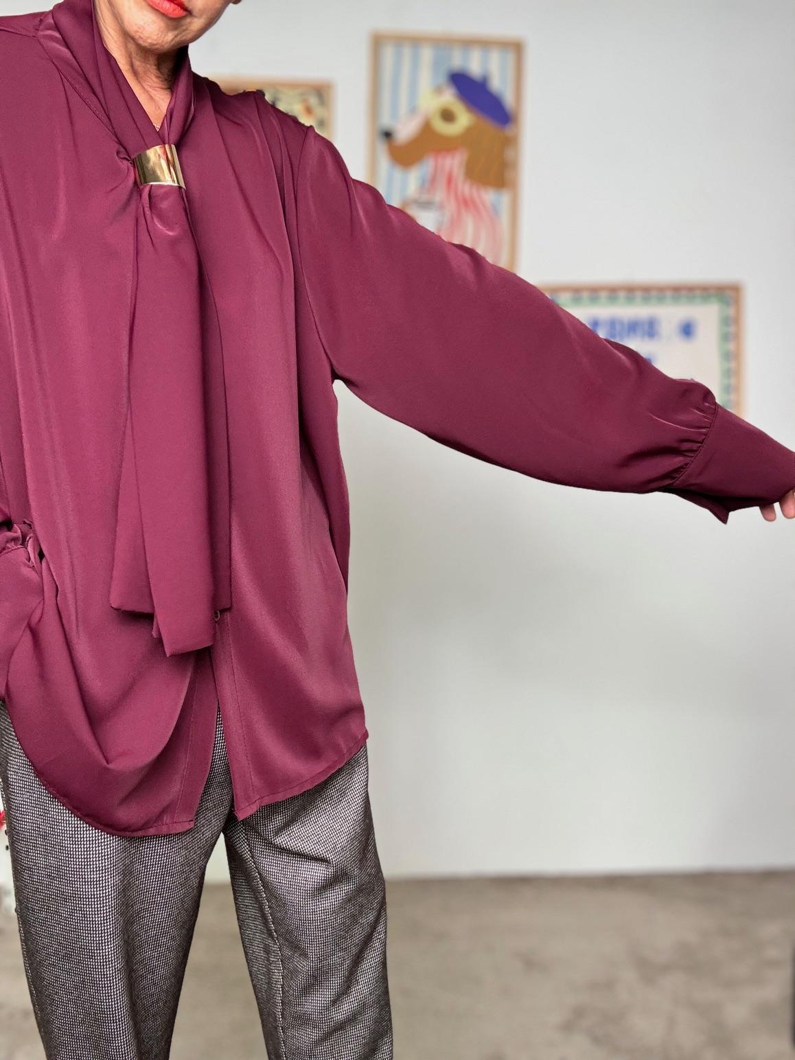 SUSY STAR - Camicia con Nodo Frontale VINO STLS1037/ VINO SUSY STAR 