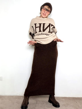 FEMALE - Gonna Nordic Cream 65013/ MARRONE FEMALE 