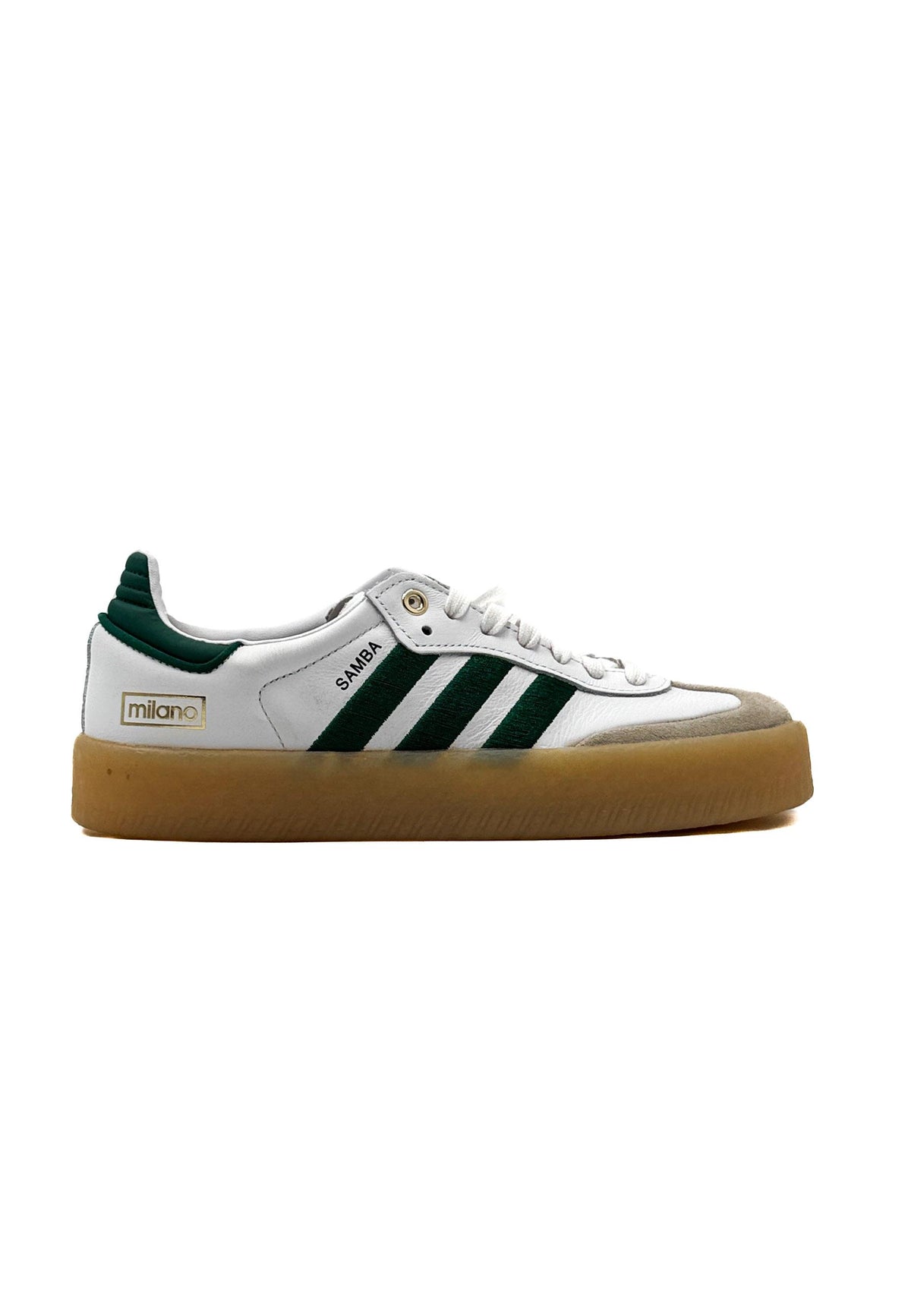 ADIDAS - SNEAKER SAMBA BIANCA VERDE<BR/> SAMBAE W ID0440/ WHT/PINE ADIDAS 