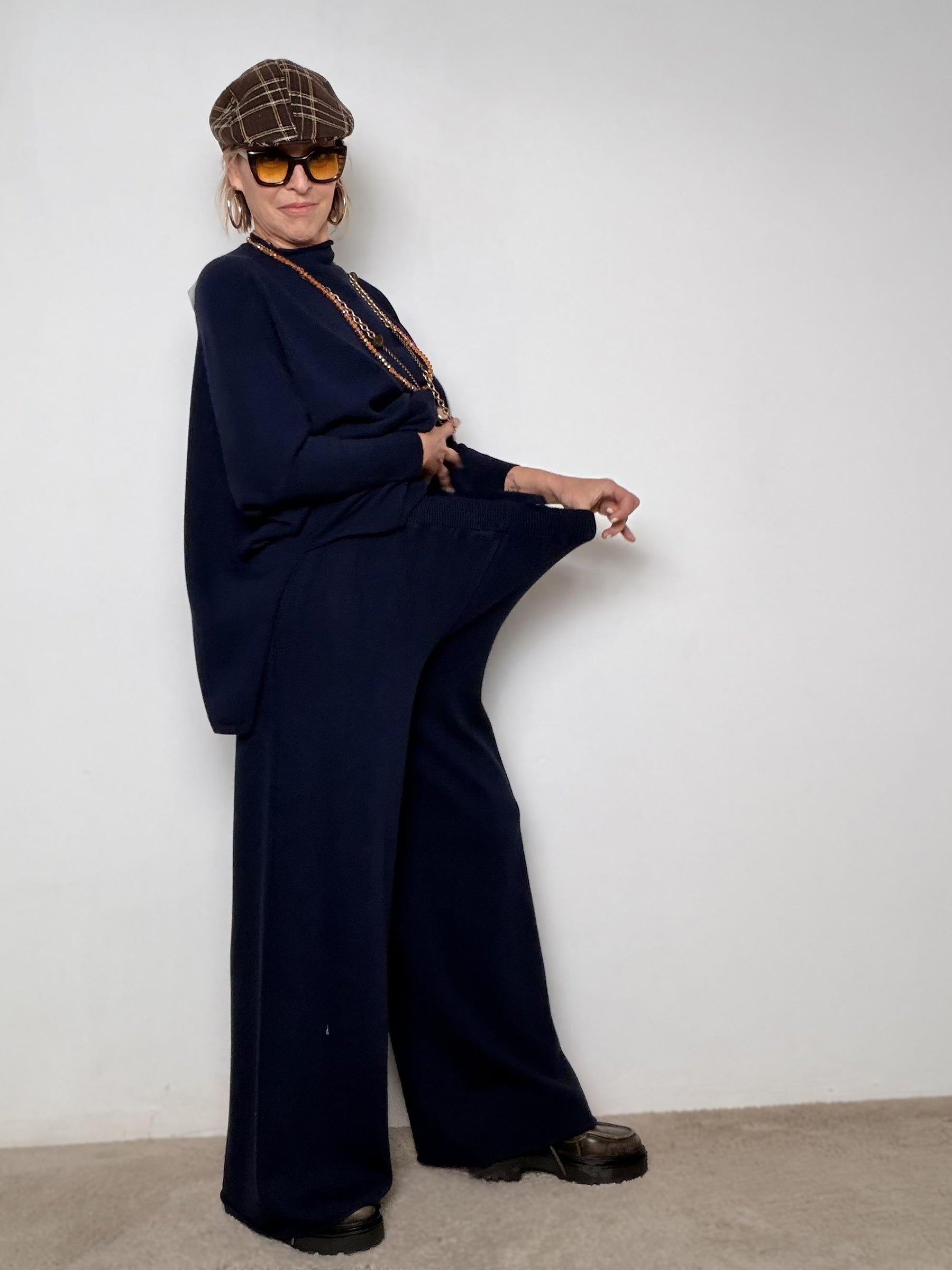 SOUVENIR - PANTALONE SOFT RELAX BLU V38A1001/ BLU SOUVENIR 