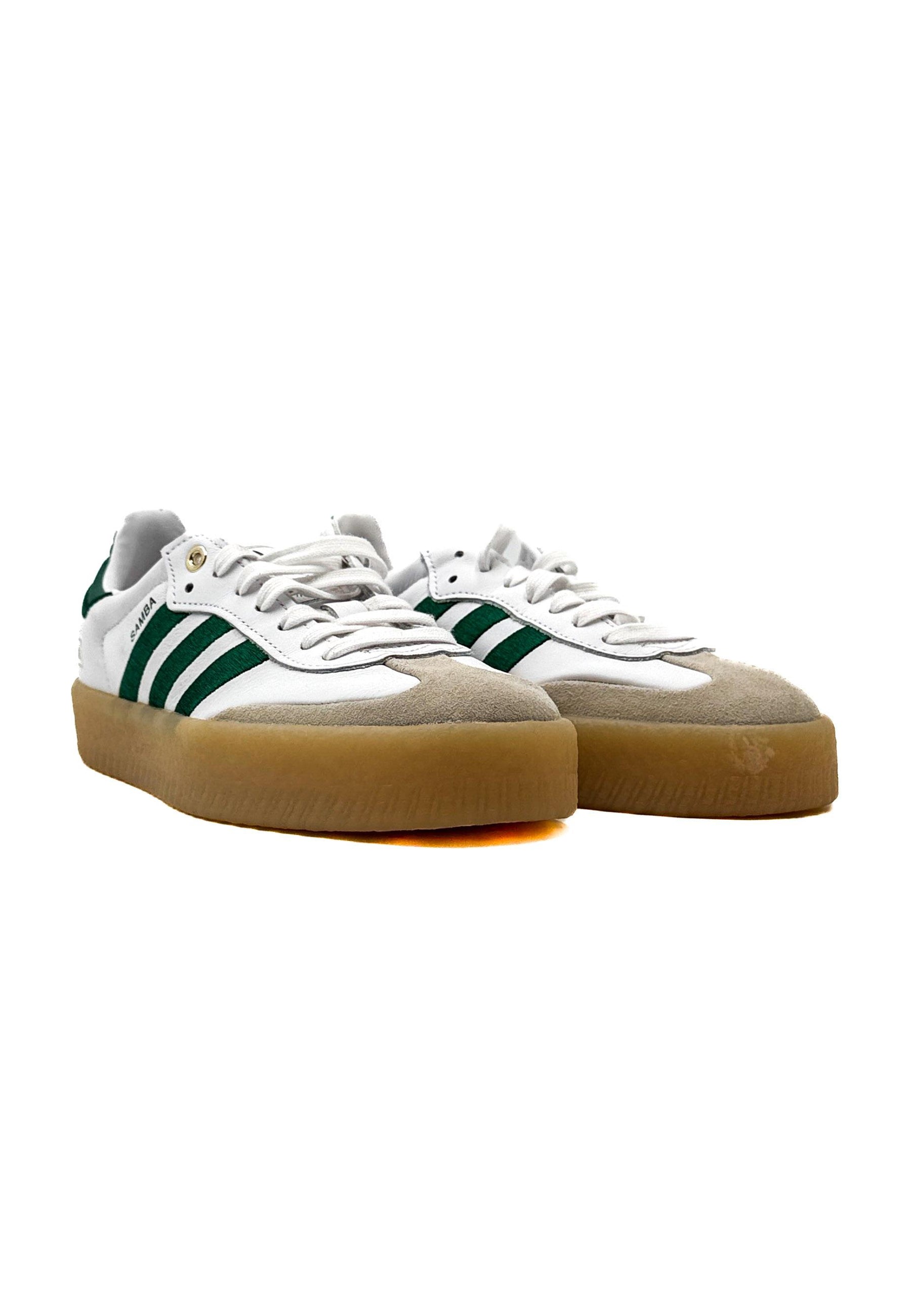 ADIDAS - SNEAKER SAMBA BIANCA VERDE<BR/> SAMBAE W ID0440/ WHT/PINE ADIDAS 