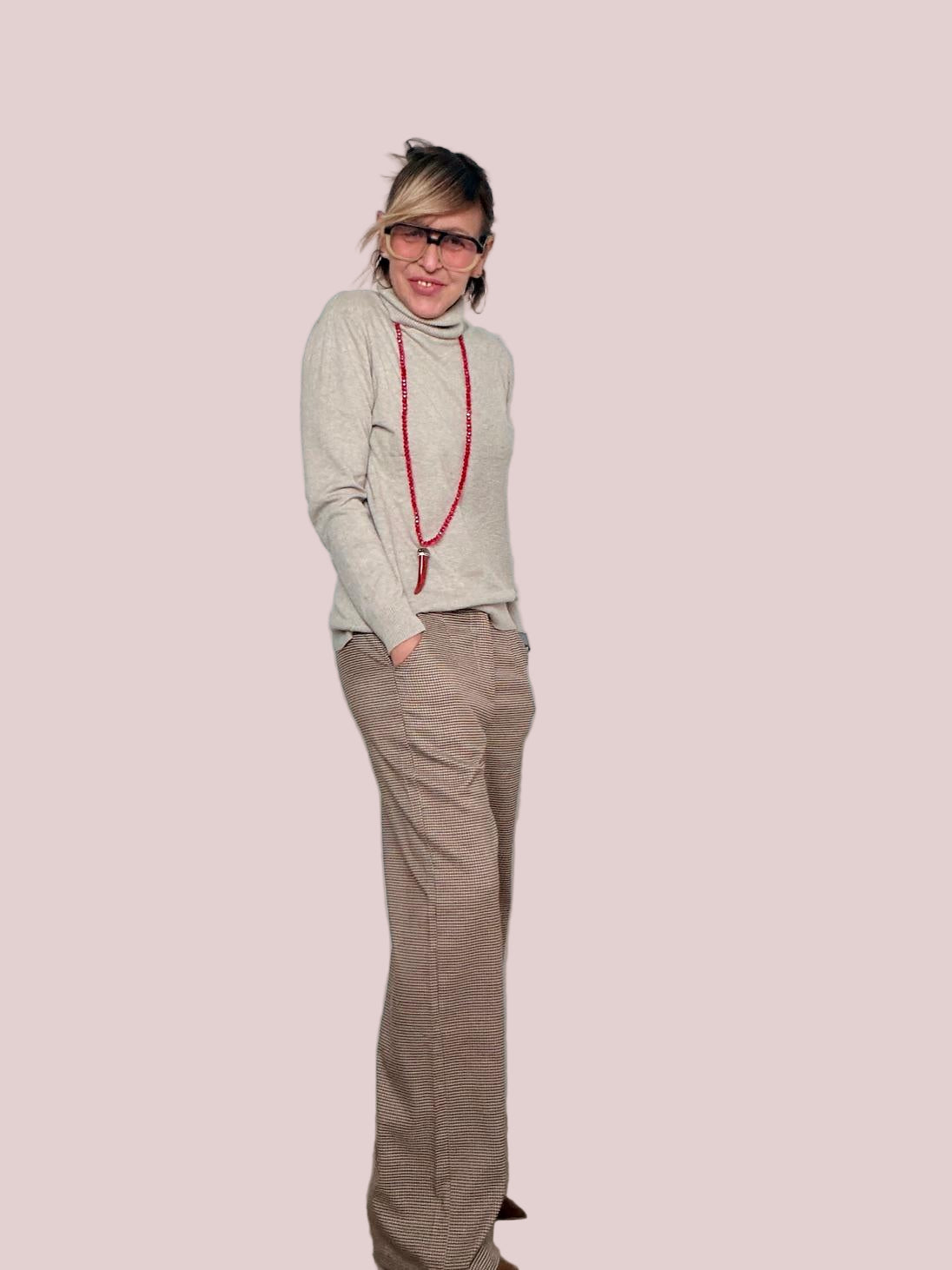 FEMALE - Pantalone Easy Chic P90016/ CAMMELLO FEMALE 