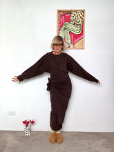 FEMALE - Abito MORO donna in felpa  elegante e versatile A8816/ MORO FEMALE 