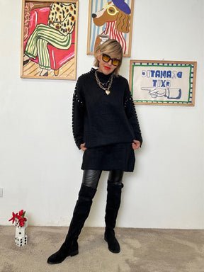 FEMALE - Abito Black Soul VA615/ NERO FEMALE 