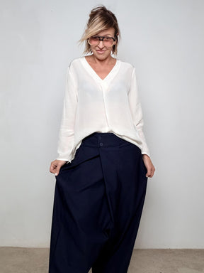 DEJA VU - Pantalone  donna turca blu A25FL208/ BLU DEJA VU 