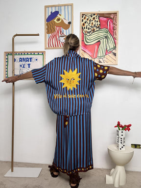 FEMALE -  Camicia Vita al Sole con Te  Energia, Colore e un Pizzico di Ironia! C11838/ FANTA MORO FEMALE 