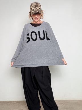 SUSY STAR - Maglia Soul Mood OVER GRIGIO ST78349/ GRIGIO SUSY STAR 