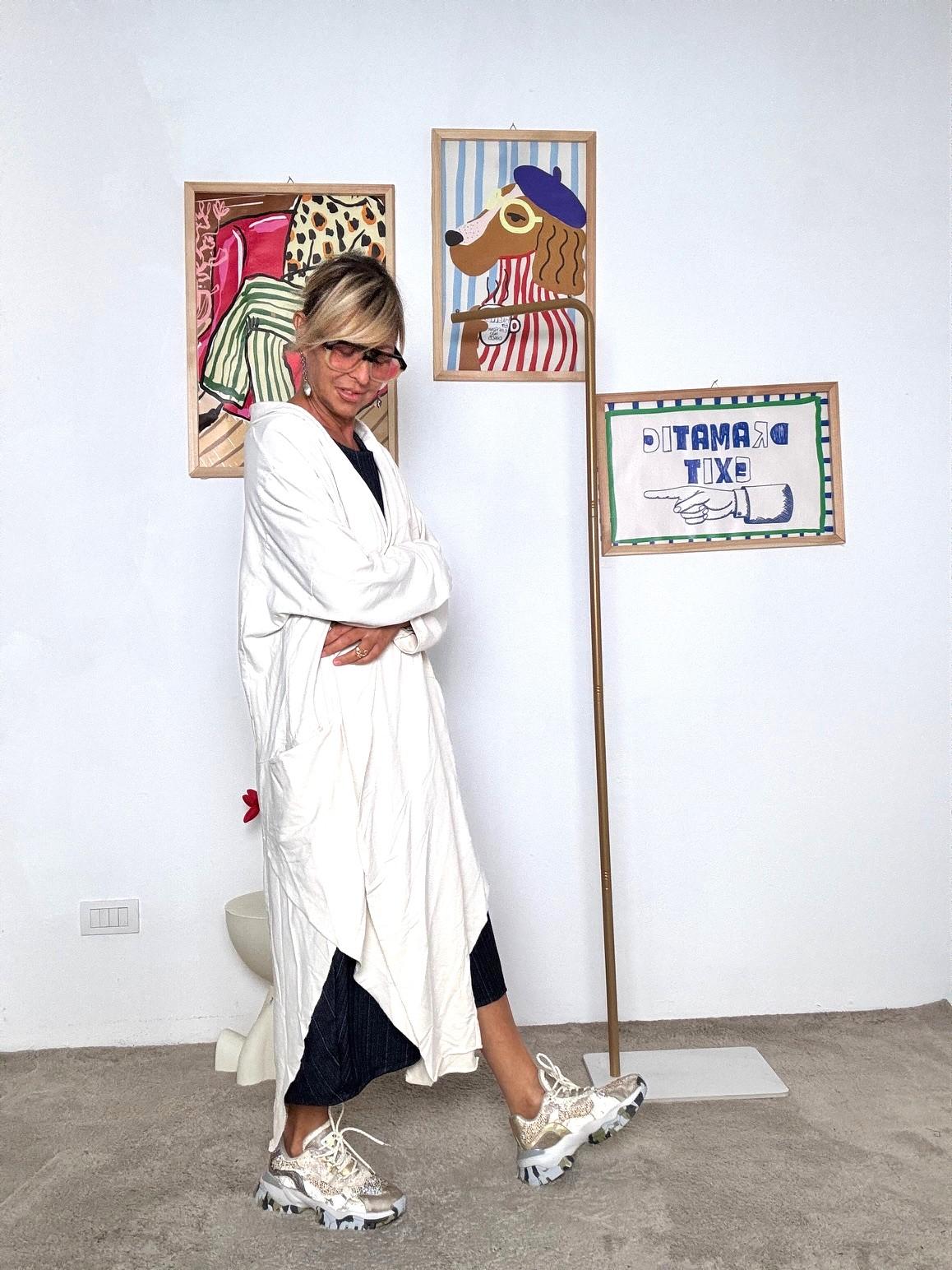 SUSY STAR - Giacca Felpa Garzata  Comfort Oversize con Stile Casual Chic BURRO ST50124/ BURRO SUSY STAR 