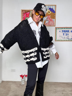 FEMALE - CARDIGAN CANYON NERO VA603/ NERO FEMALE 