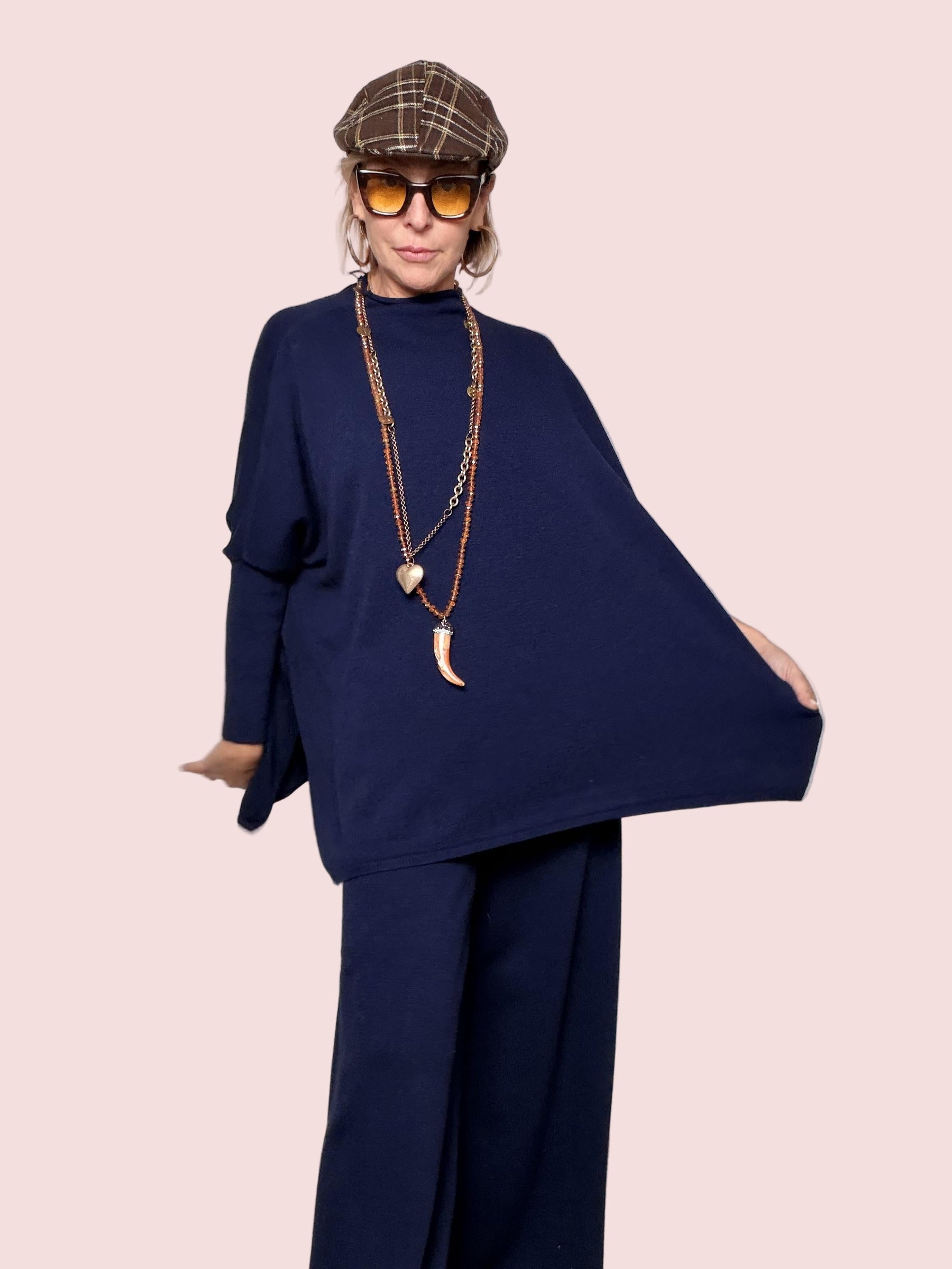 SOUVENIR - MAGLIA OVERSOFT BLU V38A1000/ BLU SOUVENIR 