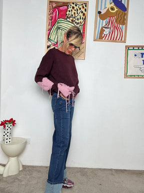 DEJA VU -jeans donna a gamba dritta con risvolto  stile casual contemporaneo A25DB203/ JEANS DEJA VU 