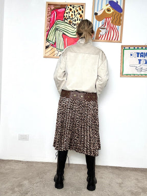 FEMALE  - Giacca effetto camoscio con tasche frontali L6M0027/ BEIGE FEMALE 