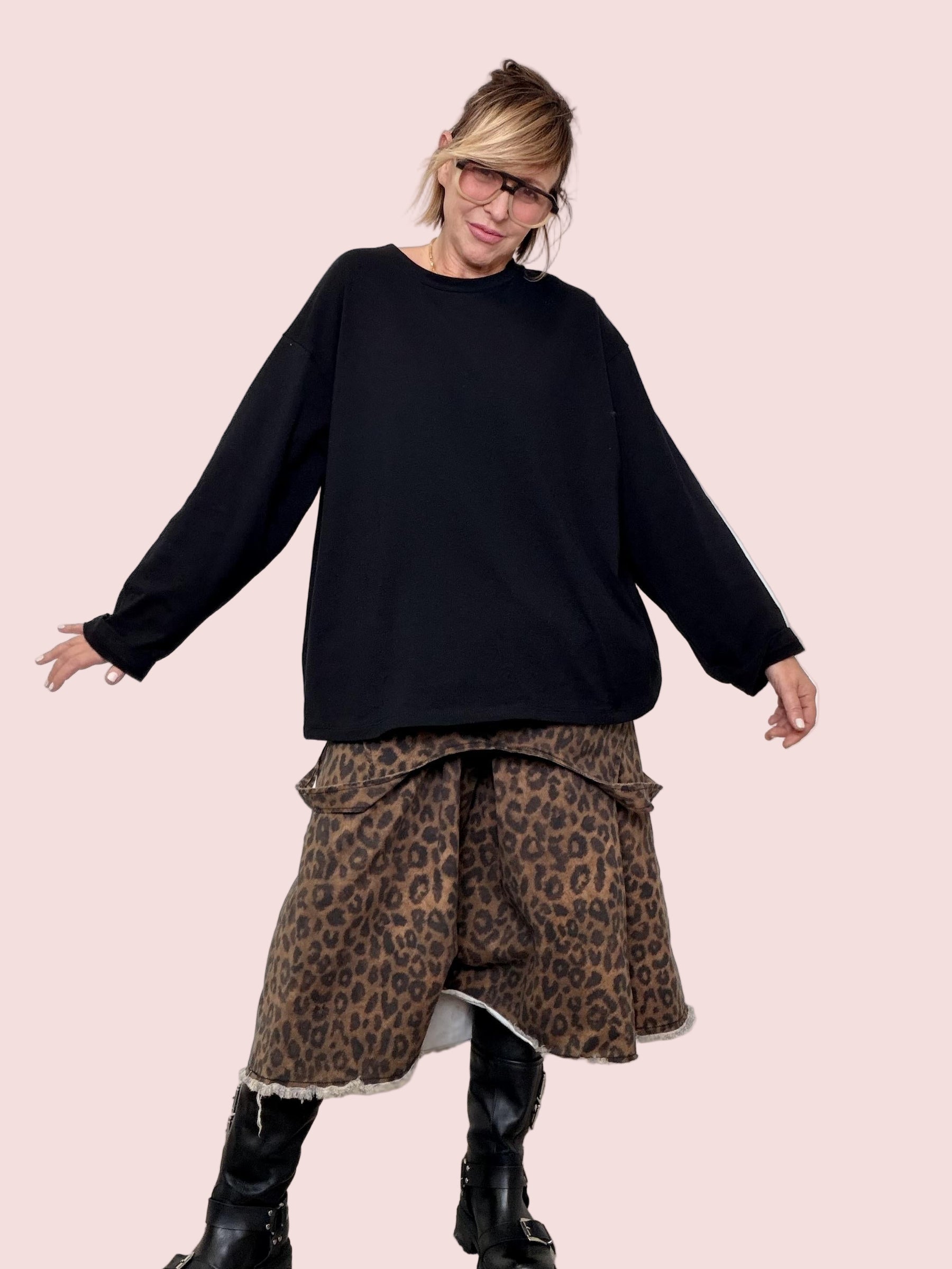 ABITO ANIMALIER CON FELPA BASIC ST3139/ MACULATO SUSY STAR 