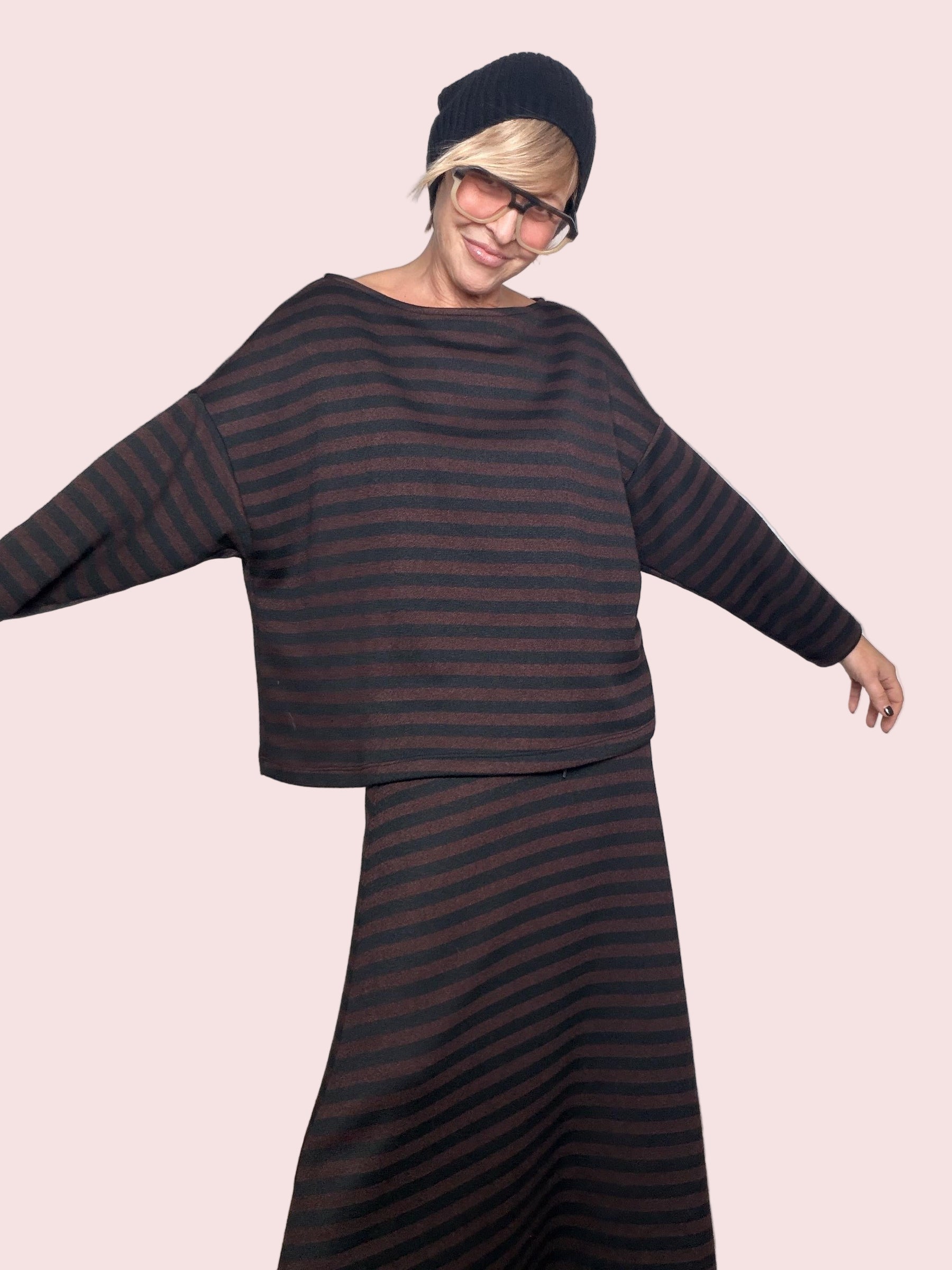 SOUVENIR - Maglia Stripe Mood MORO S37M1275/ MORO SOUVENIR 