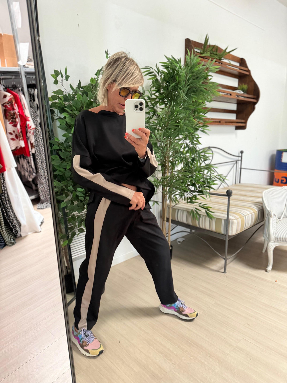 DEJA VU - PANTALONE STRETTO NERO LU210/ NERA DEJA VU 