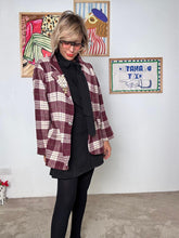 FEMALE - Giacca over a quadri VINO A7006-H9/ CHECK VINO FEMALE 