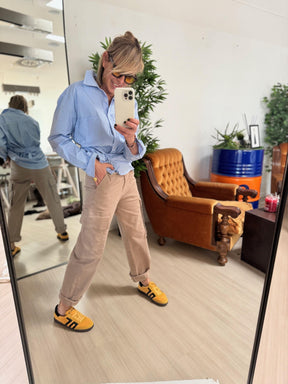 FEMALE - CARGO COTONE DETTAGLIO NASTRO - FANGO PT151316D / FANGO FEMALE 