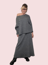 SOUVENIR - Maglia Stripy Relax S38M1275/ GRIGIO SOUVENIR 