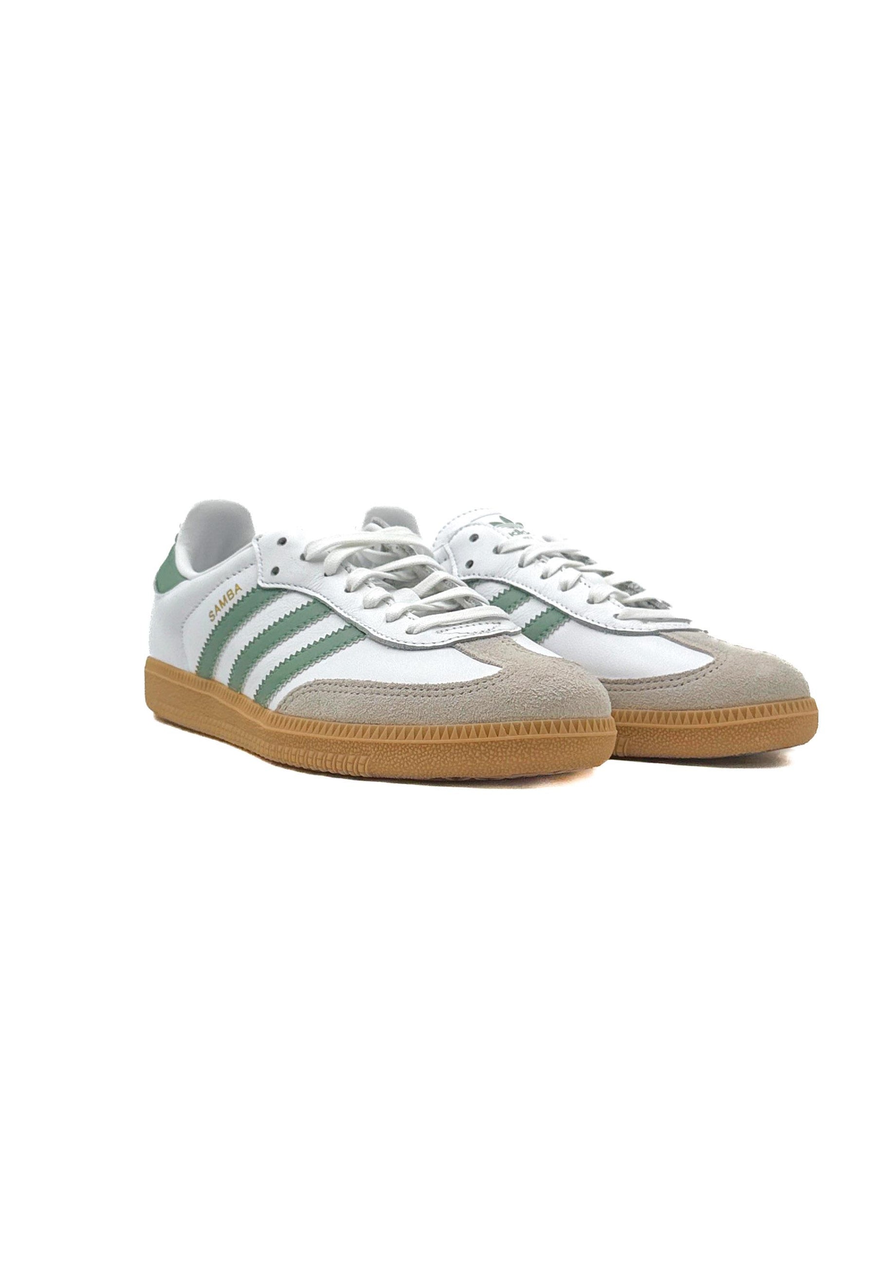 Adidas Samba OG  Bianco, Verde, Suola Gum SAMBA OG JP5479/ WHT/GREEN ADIDAS 