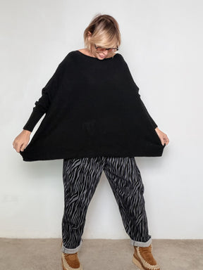 SUSY STAR - Maglia Soft Cloud NERO ST25105/ NERO SUSY STAR 