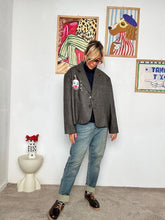 SOUVENIR - Giacca grigia con ricamo clown  Stile originale e contemporaneo X38K0148/ CAMMELLO SOUVENIR 