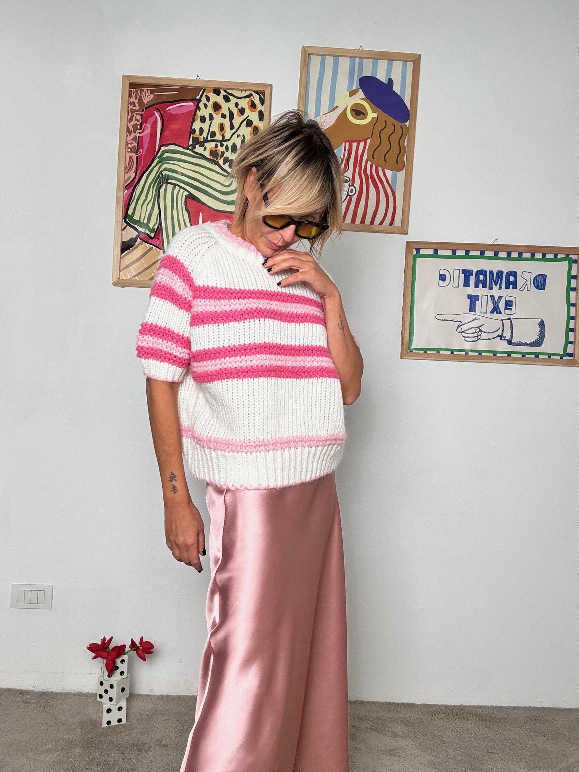 FEMALE - GONNA   LUMINOSA, FLUIDA E CON TANTO CARATTERE ROSA H1166-R3FW25/ ROSA CIPRIA FEMALE 