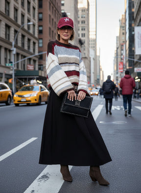 FEMALE - GONNA MAXI FLUIDA 39223SC/ MORO FEMALE 