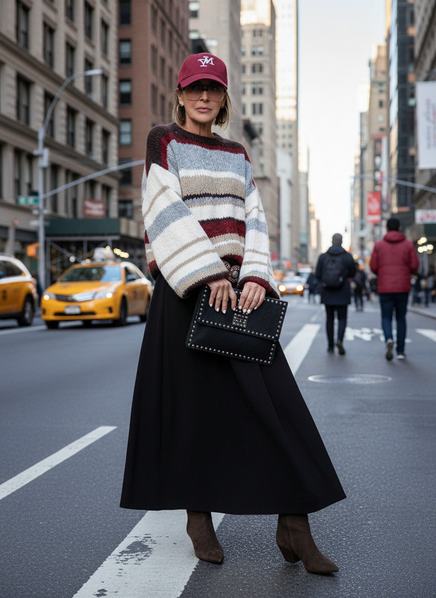 FEMALE - GONNA MAXI FLUIDA 39223SC/ MORO FEMALE 