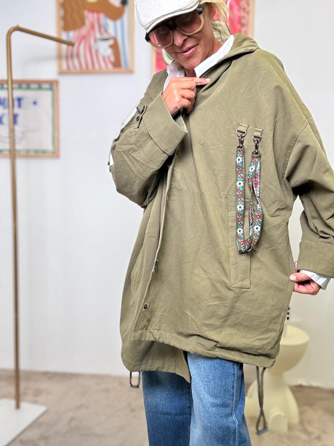 FEMALE - Trench Over in Cotone Army Chic MILITARE WD1955/ MILITARE FEMALE 