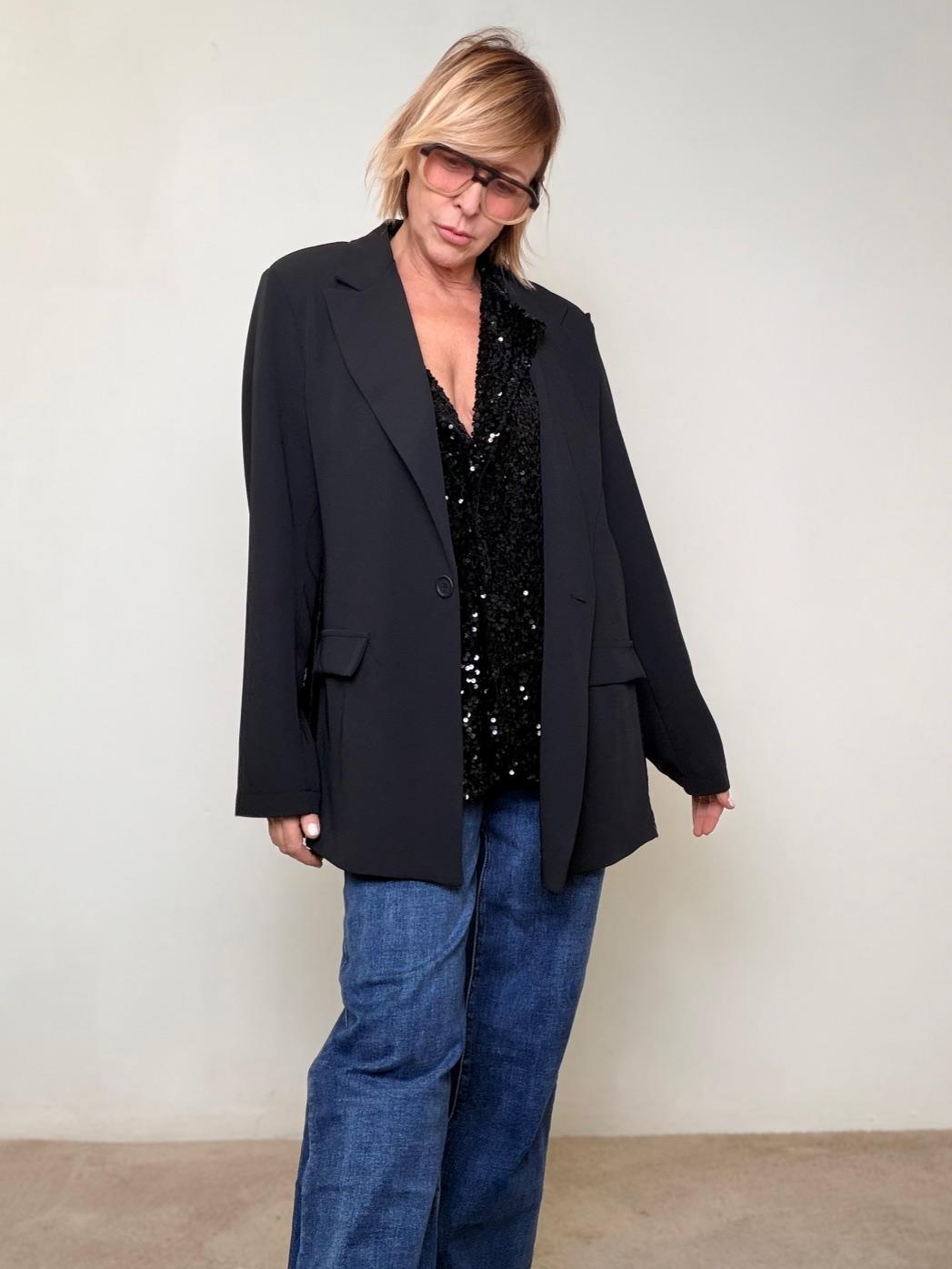 DEJA VU -  Giacca City Elegance A25SG606/ NERO DEJA VU 