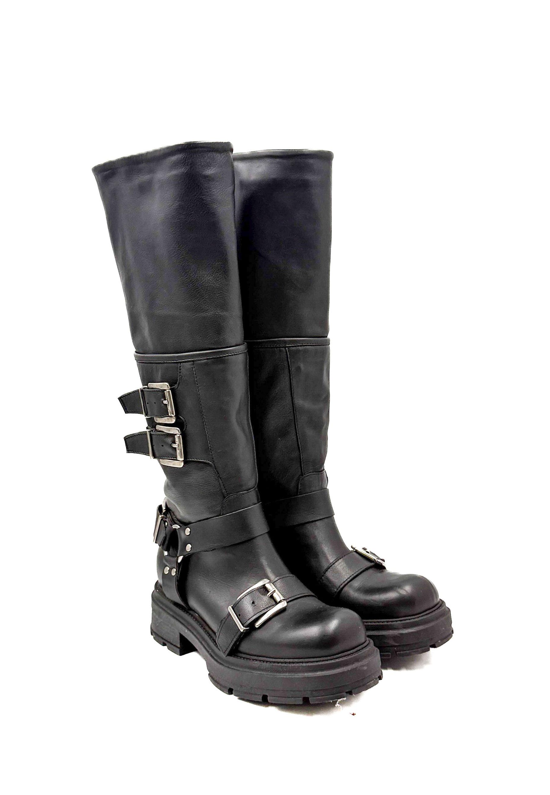 DIVINE FOLLIE - Stivale Rebel Chic C208/ NERO DIVINE FOLLIE 