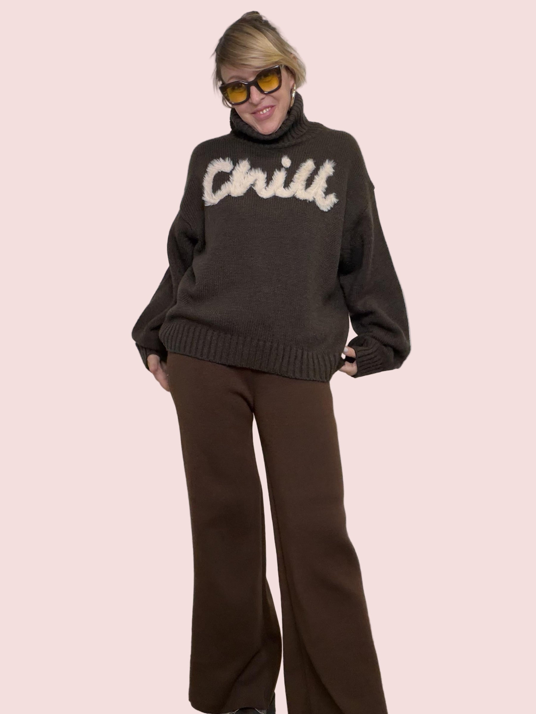 FEMALE -MAGLIA CHILL MOOD ZD0040/ MORO FEMALE 