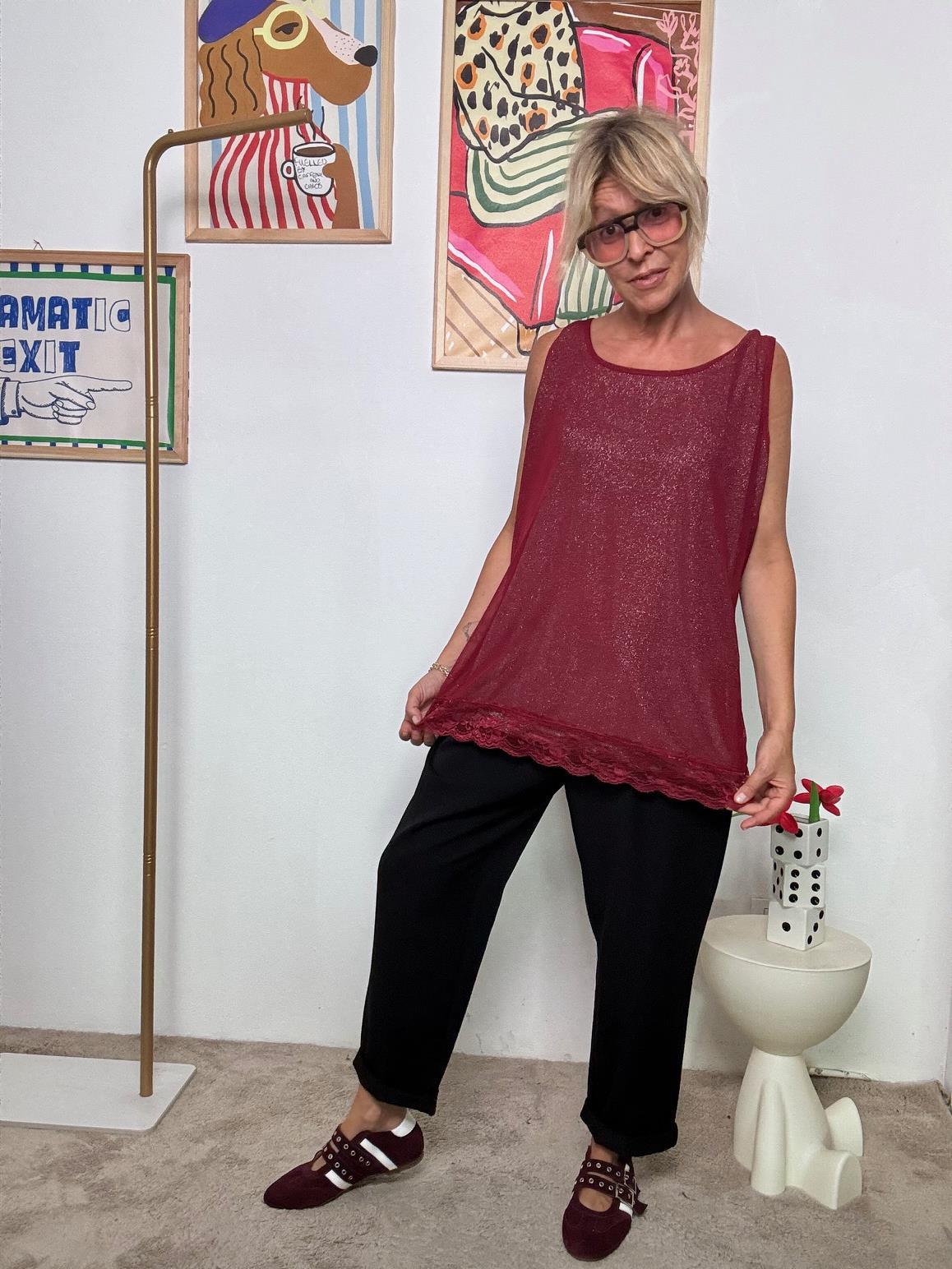 SUSY STAR - Top Luce Liquida  Doppio Strato, Doppia Magia VINO STSY0350/ VINO SUSY STAR 