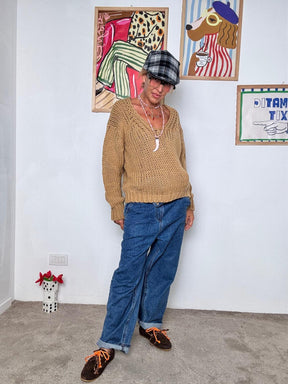 FEMALE - Maglia a Maglia Grossa Easy Chic cammello 3254 CAMMELLO FEMALE 