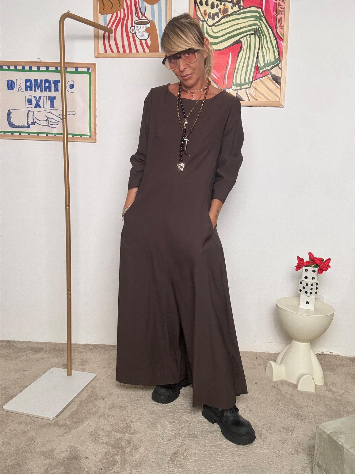 SUSY STAR - Tuta begalina donna ampia  Un solo gesto, look risolto MORO ST88496FIO/ MORO SUSY STAR 