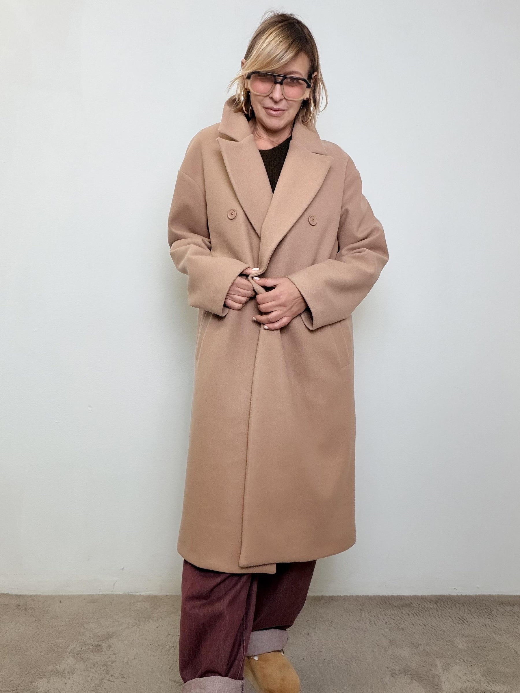 DEJA VU - Cappotto Chic Senza Sforzo A25SG607/ CAMMELLO DEJA VU 