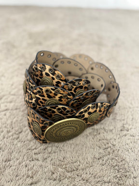 FEMALE -Cintura animalier con dettagli metallici  grinta e stile in un solo accessorio M100/ ANIMALIER FEMALE 