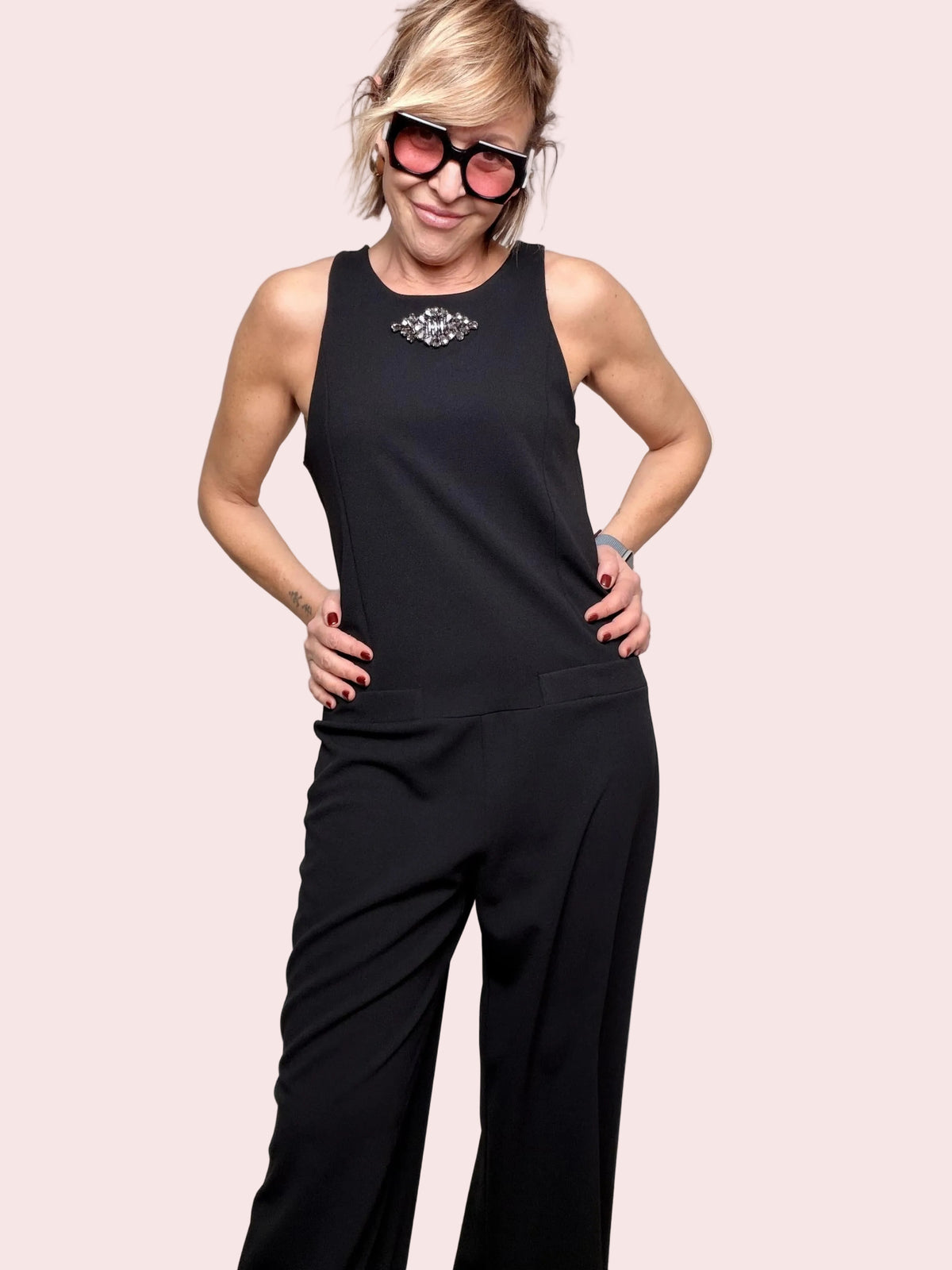 Tuta Elegante Minimal Chic 62647/ NERO SUSY MIX 