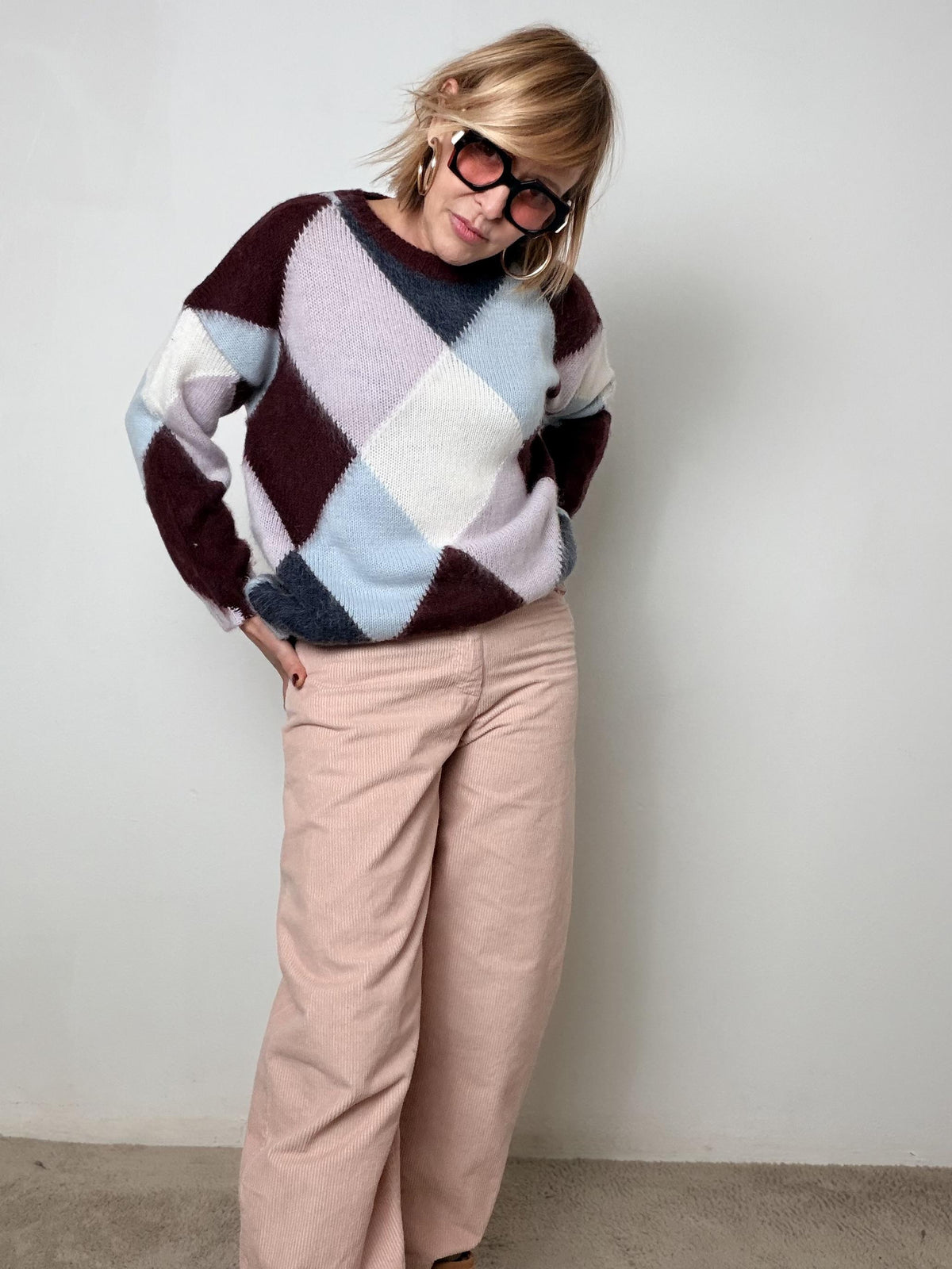 Pantalone Soft Cord Mood ROSA 59452P/ ROSA CIPRIA SUSY MIX 