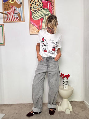 SOUVENIR - Jeans Cloudy Mood  Morbidezza urbana, spirito oversize C38S0025/ JEANS SOUVENIR 