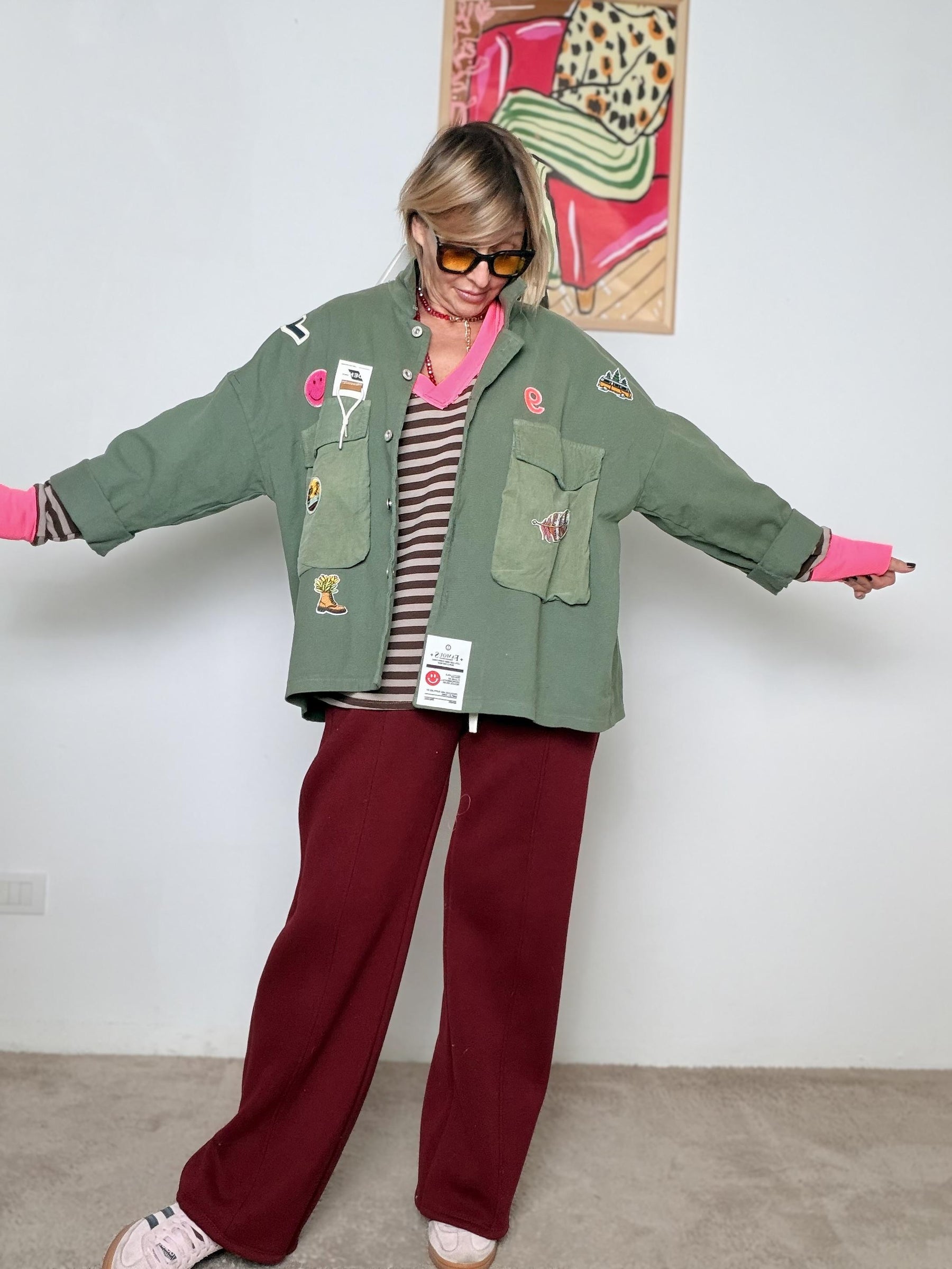 FEMALE - GIACCA PATCHY C23677/ MILITARE FEMALE 