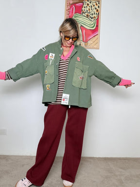 FEMALE - GIACCA PATCHY C23677/ MILITARE FEMALE 