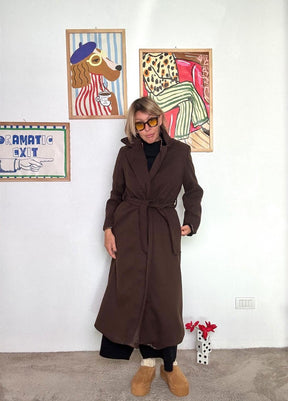 FEMALE -  CAPPOTTO BROWNIE BROWNIE/ MARRONE FEMALE 