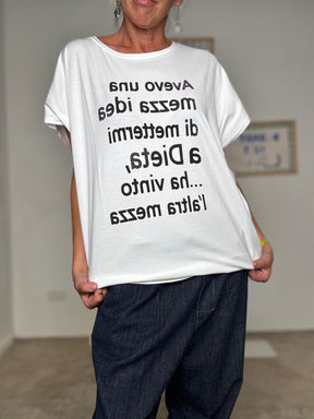 SUSY STAR - T-SHIRT DIETA BIANCA STM257/ BIANCA SUSY STAR 