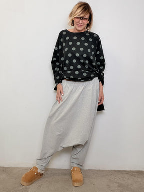 SUSY STAR - PANTALONE COCCOON MORBIDONE ST83396FLP  / GRIGIO SUSY STAR 